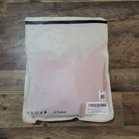 Popilush Red Lace V Neck Corset Shapewear Tummy Control Bodysuit Size 3XL - Picture 11 of 11